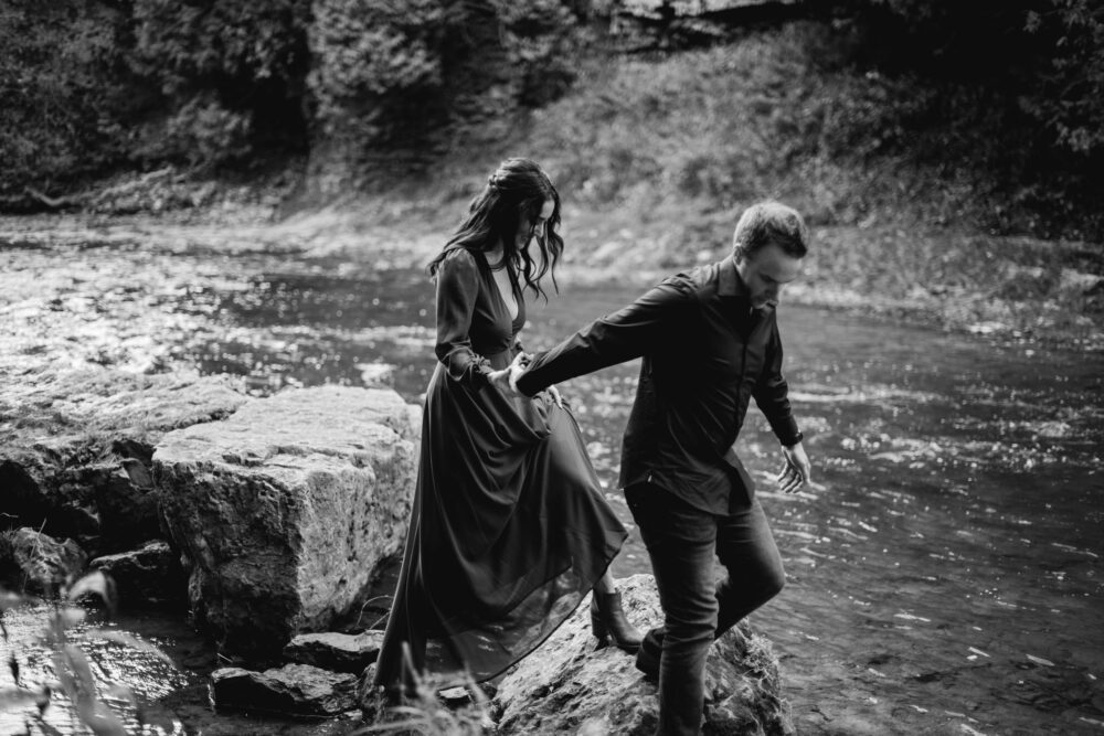Elora gorge engagement photos