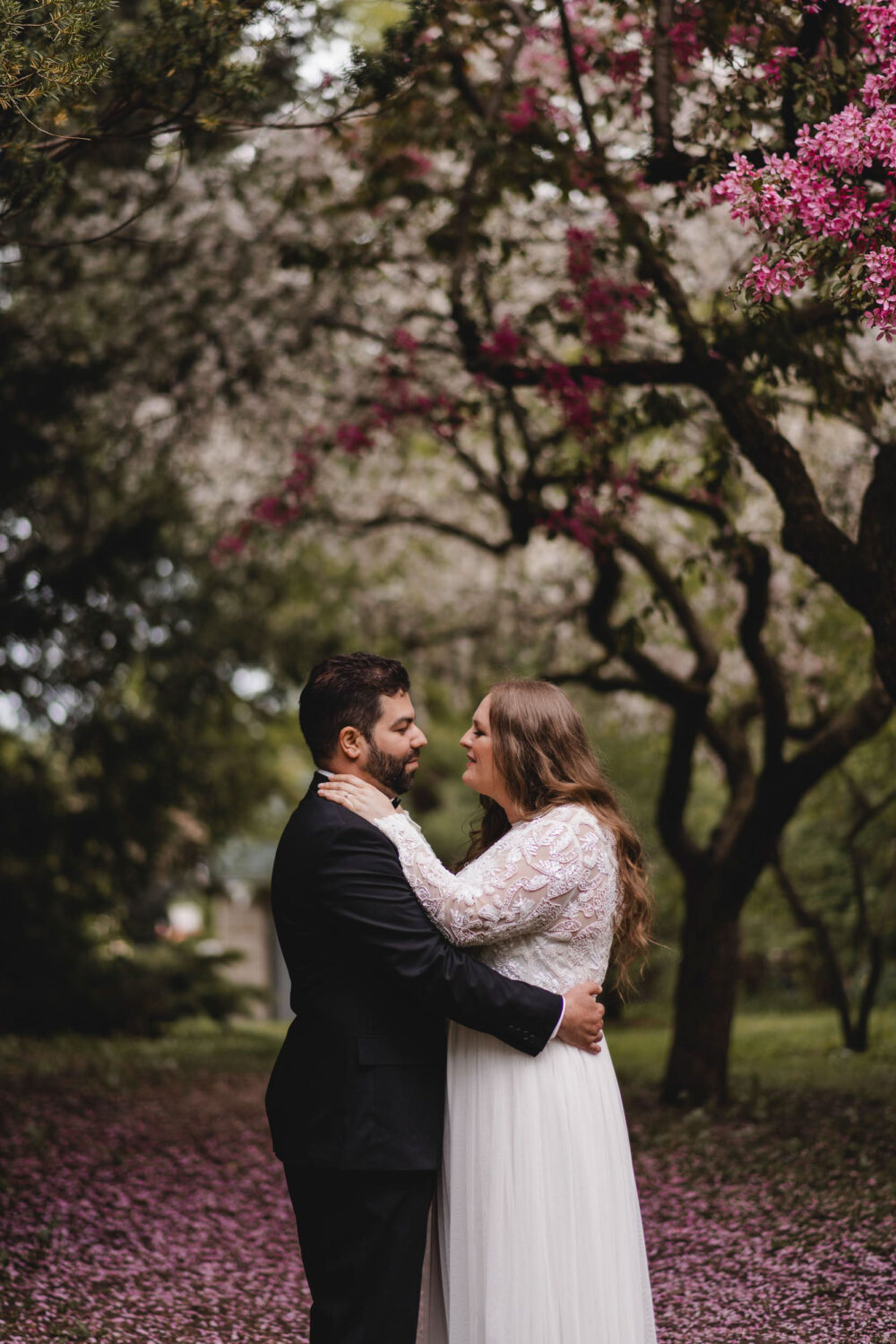 Rockway gardens spring wedding photography kitchener