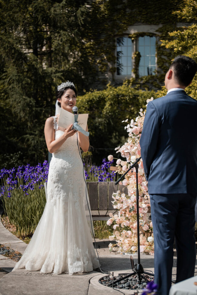beryl ivey garden wedding ceremony
