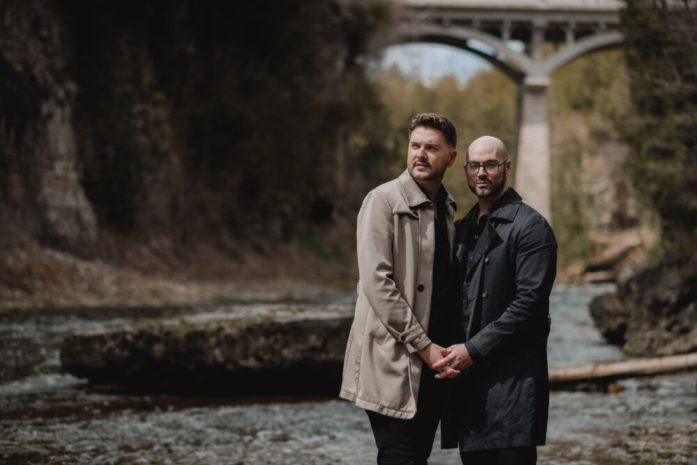 elora gorge engagement wedding photography