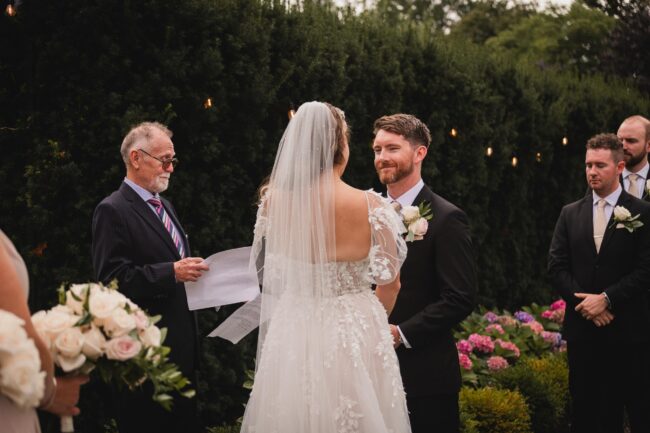 wedding ceremony at canadian forces college north york