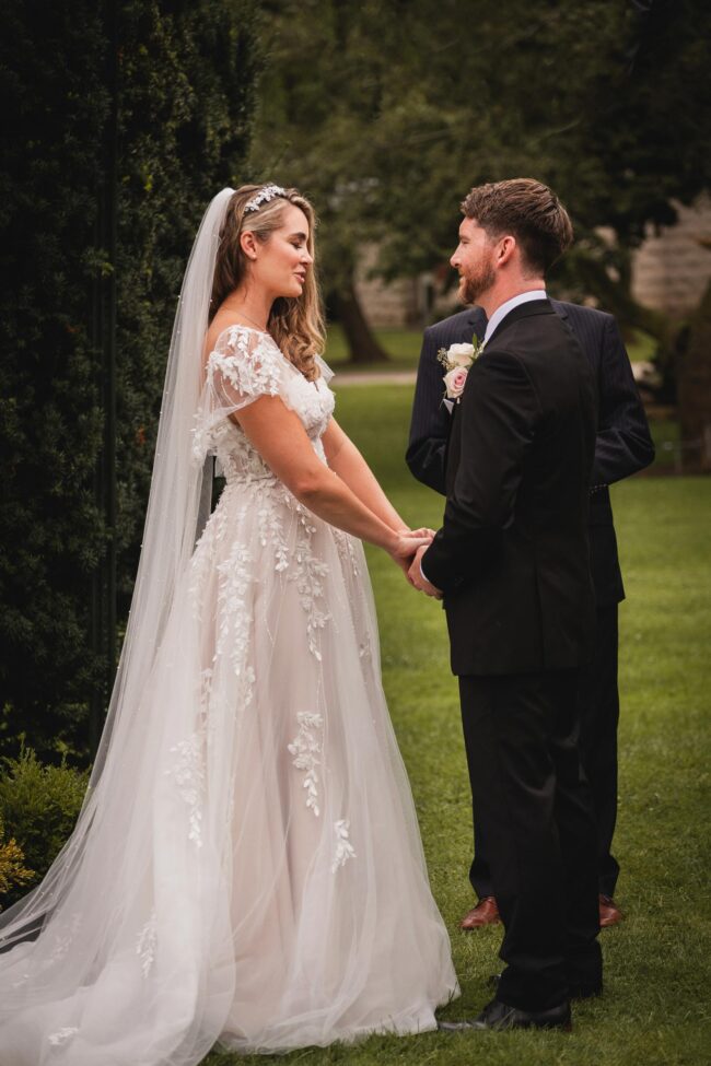 wedding ceremony at canadian forces college north york