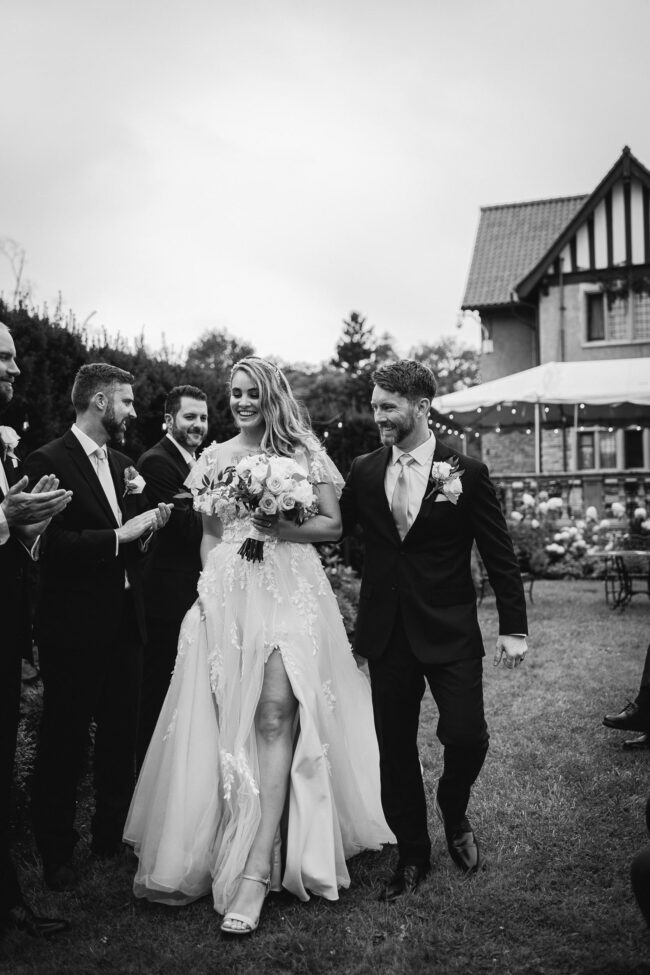 bride and groom at canadian forces college