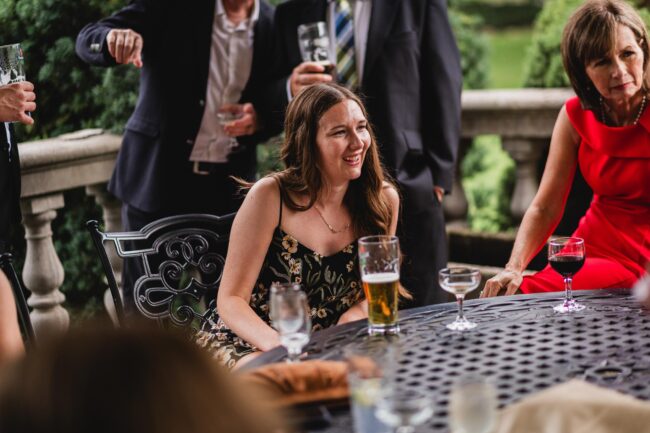 cocktail hour wedding photography north york