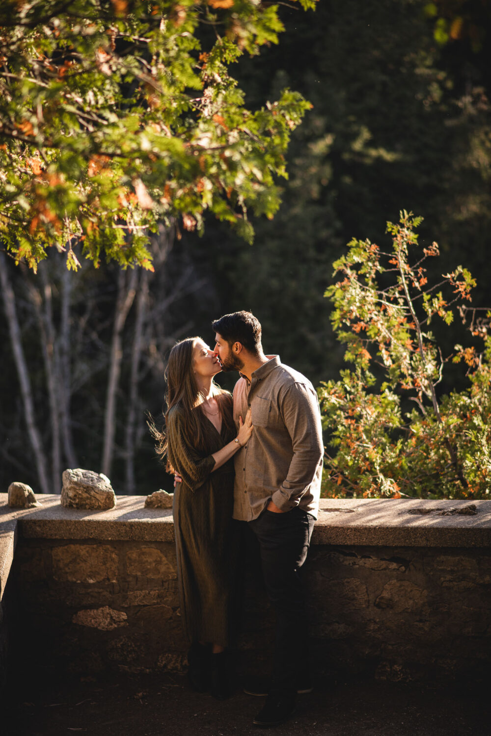 elora gorge sunset engagement photography