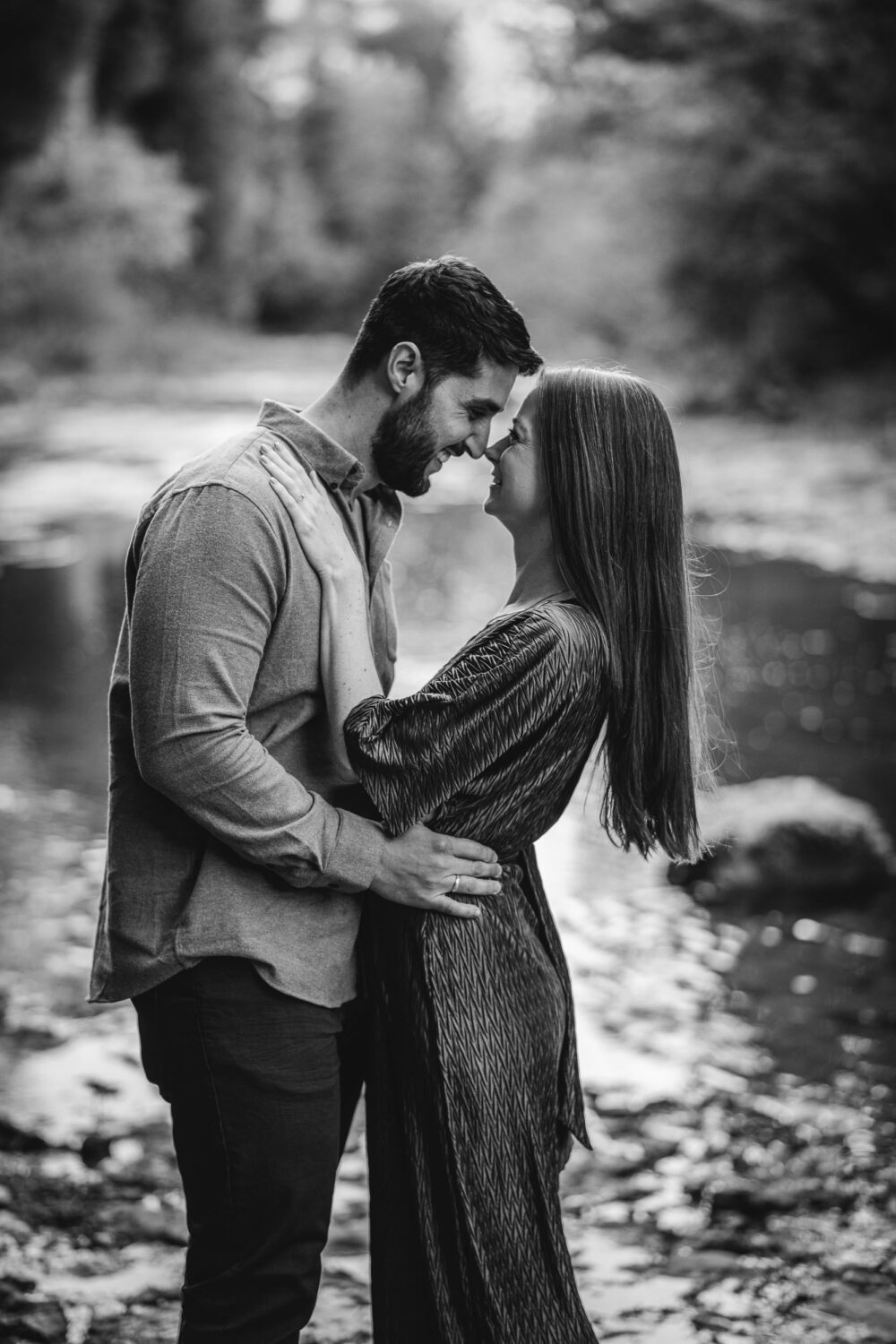 elora gorge sunset engagement photography
