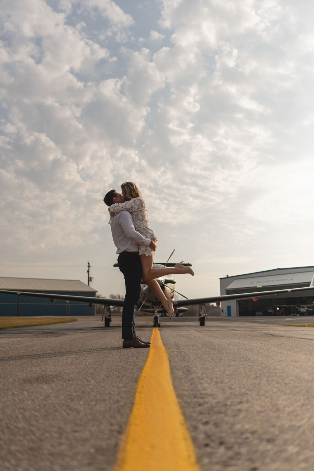 Waterloo Region Airport Engagement Photography