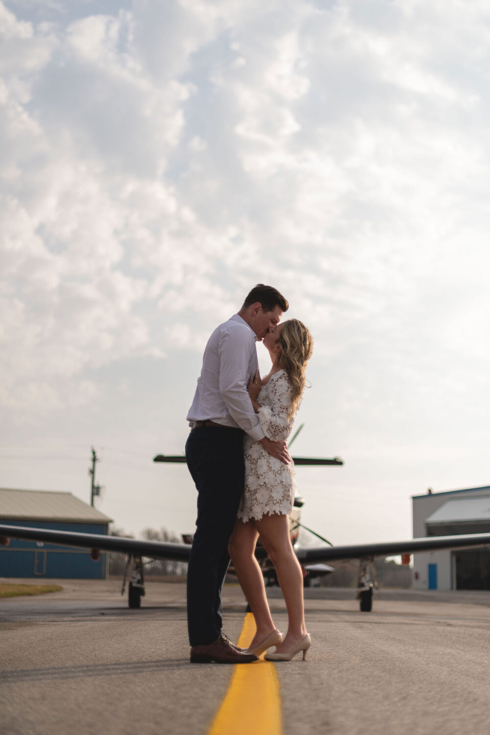 Waterloo Region Airport Engagement Photography