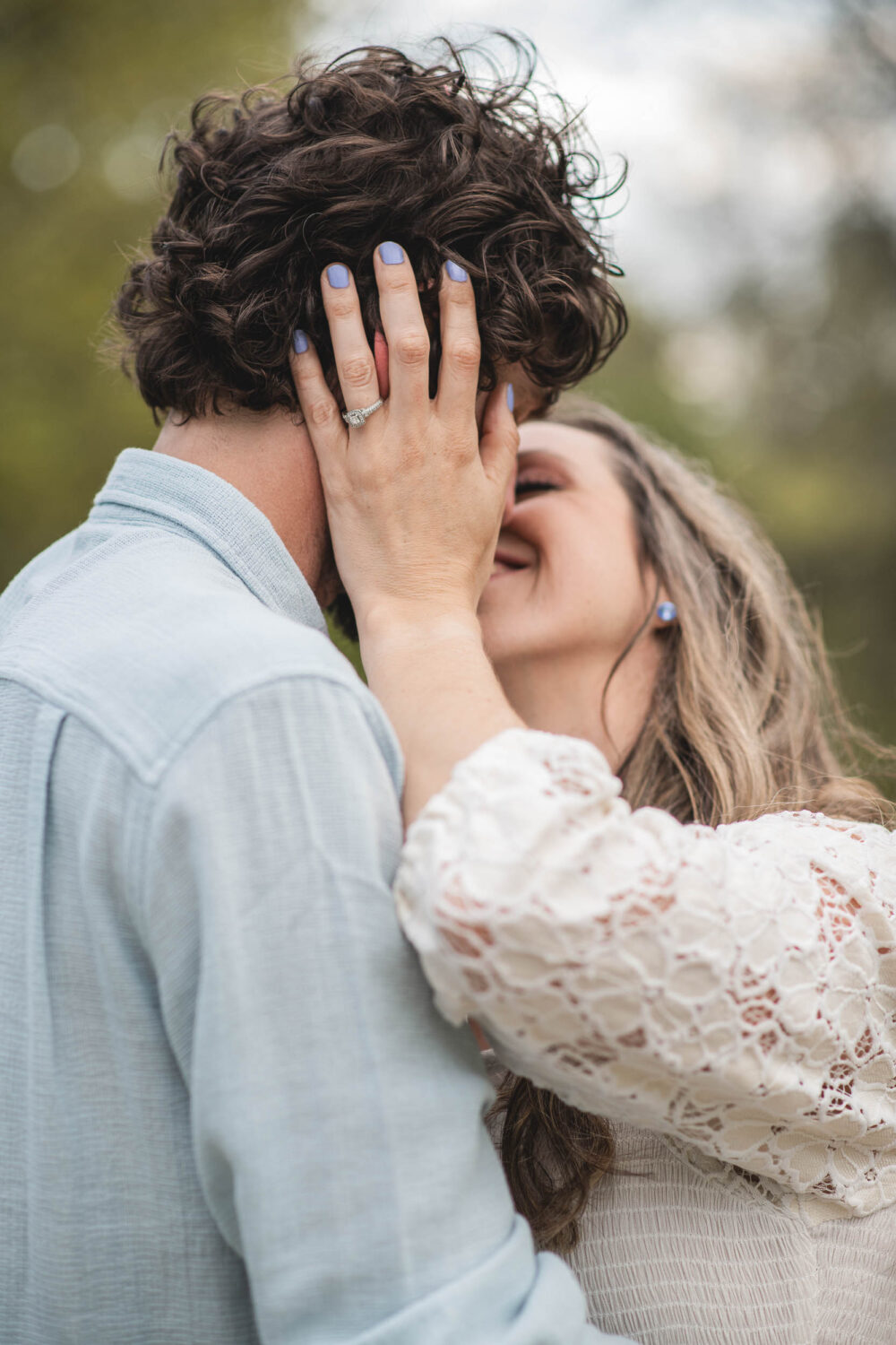 spring flowers engagement guelph arboretum