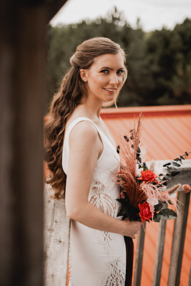bride before wedding ceremony hessenland grand bend