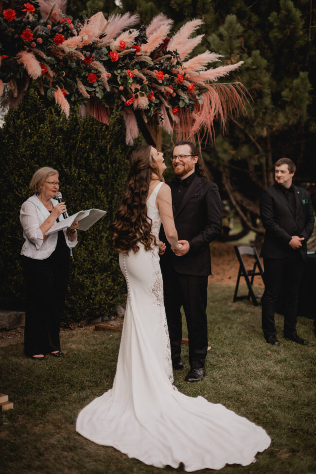 hessenland winery wedding ceremony photography