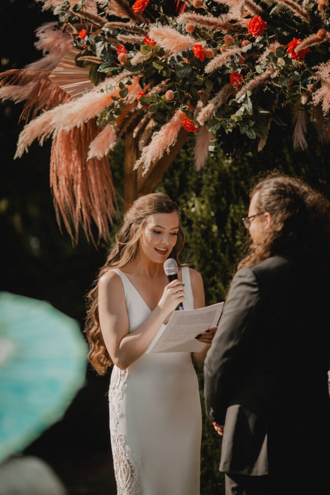 hessenland winery wedding ceremony photography