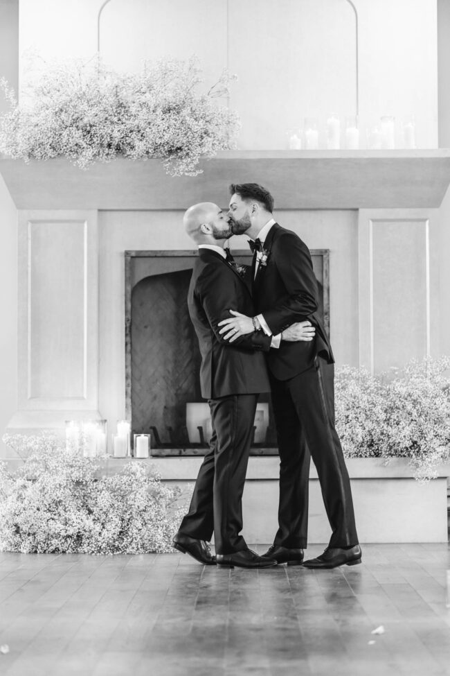 first kiss as husband and husband elora mill