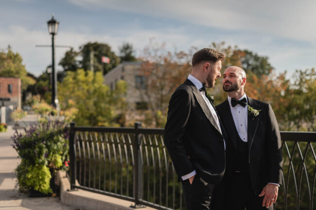 samesex wedding photography elora mill ontario