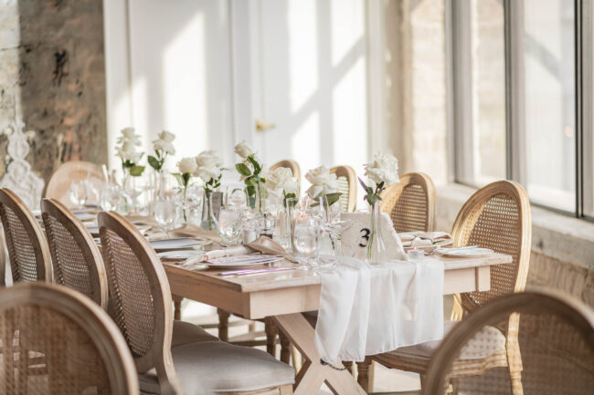 elora mill wedding decor photography