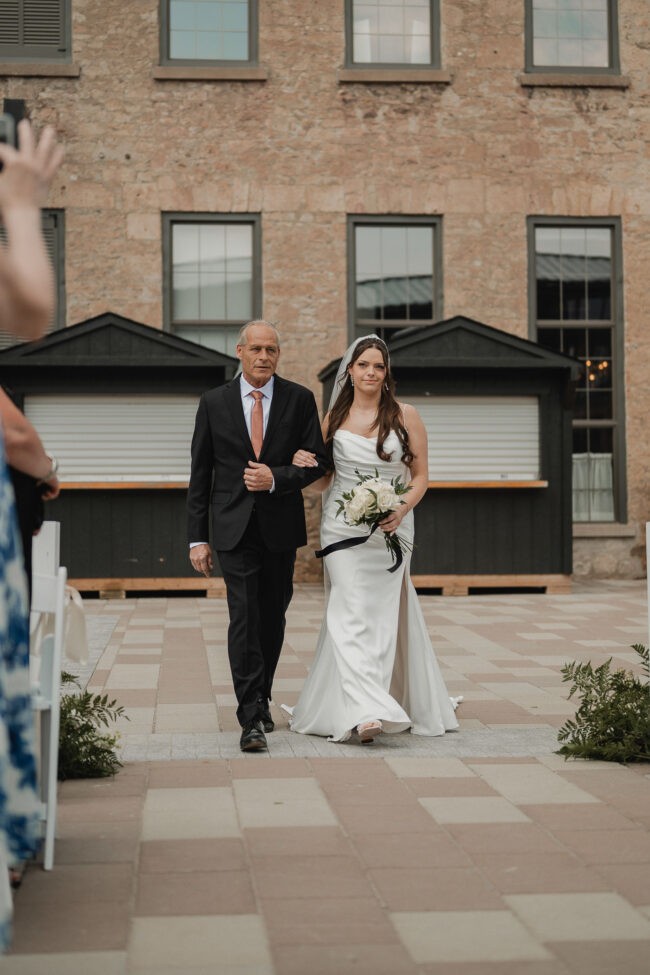 tapestry hall outdoor wedding ceremony