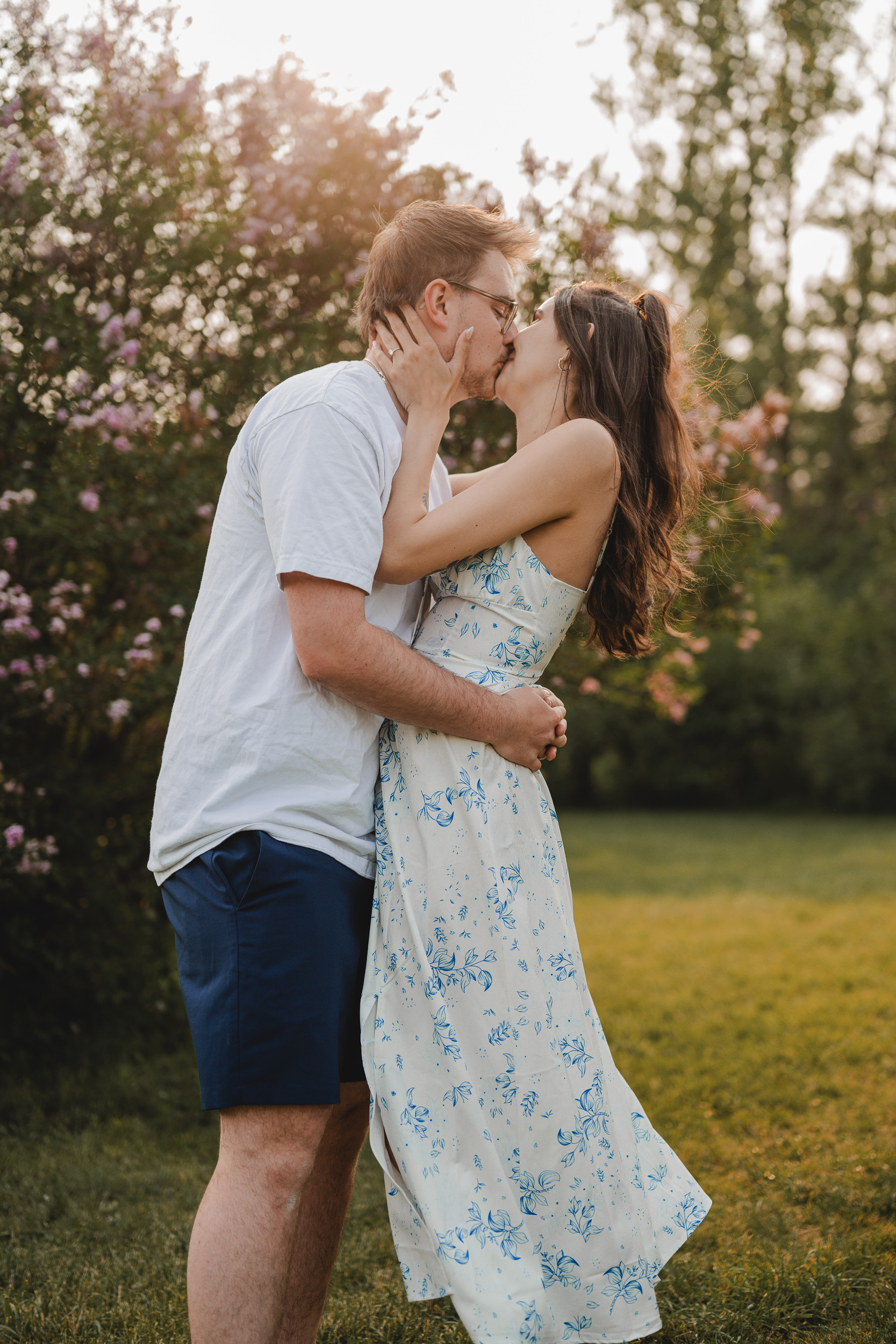 Guelph Arboretum Golden Hour Engagement Photography