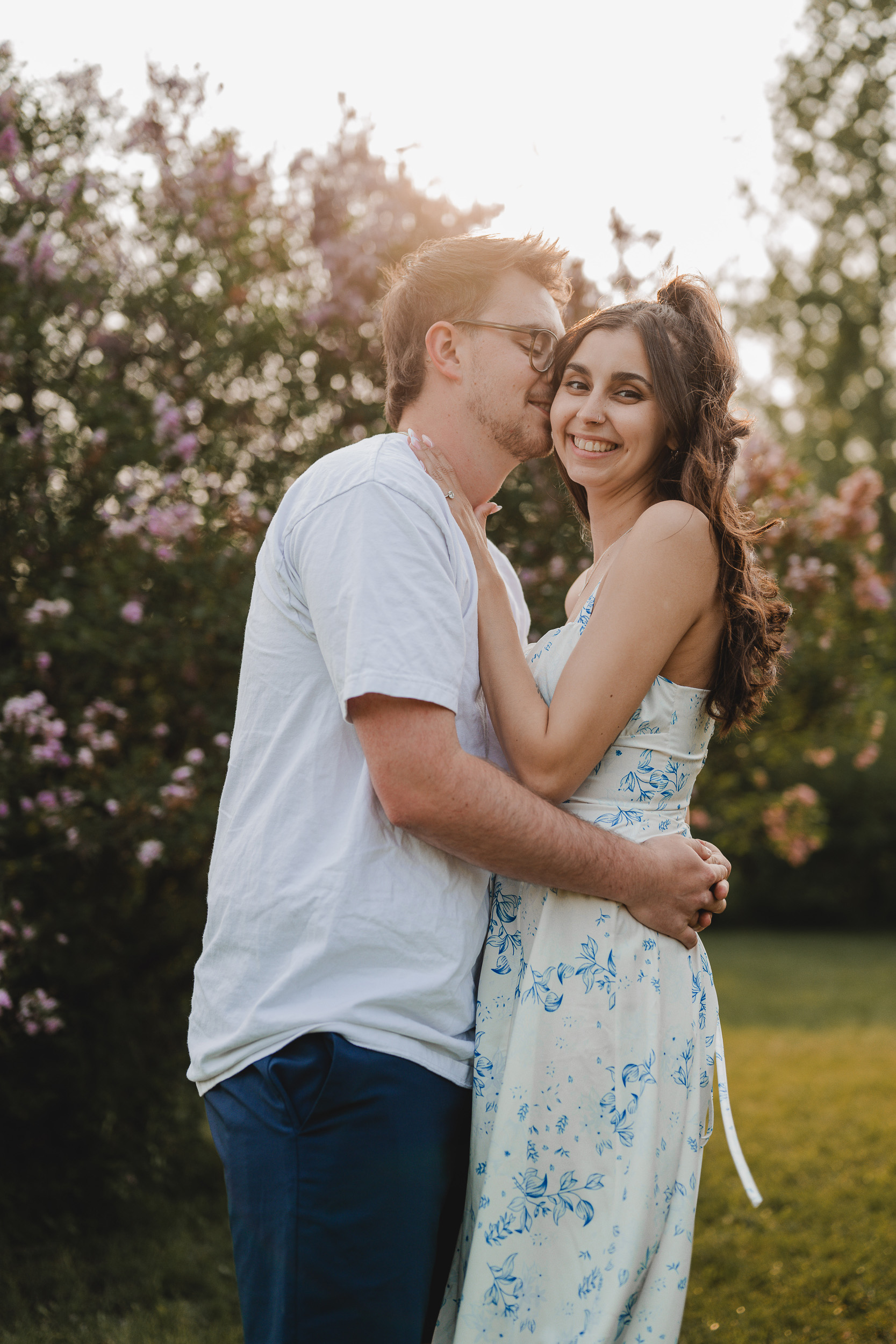Guelph Arboretum Golden Hour Engagement Photography