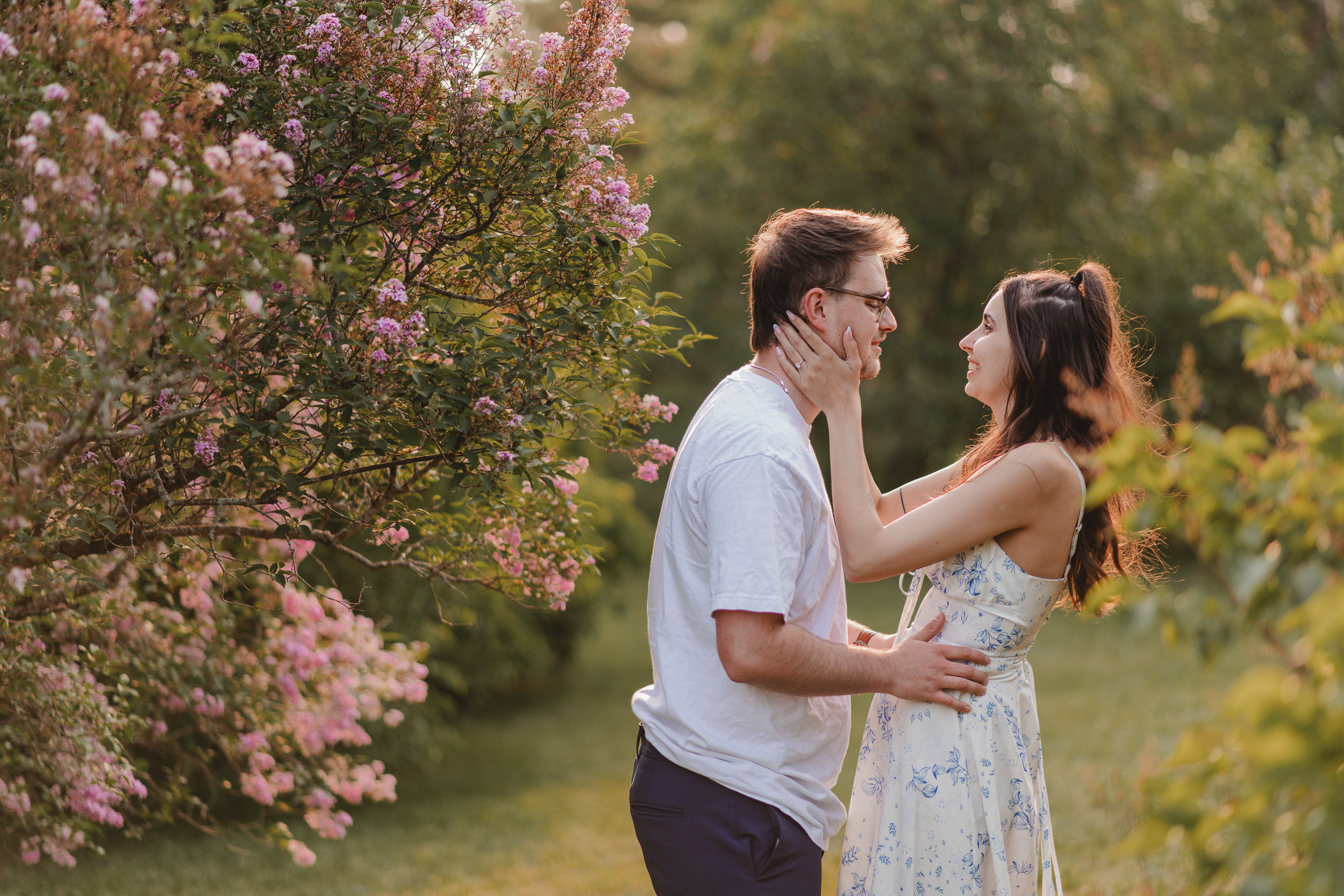 Guelph Arboretum Golden Hour Engagement Photography