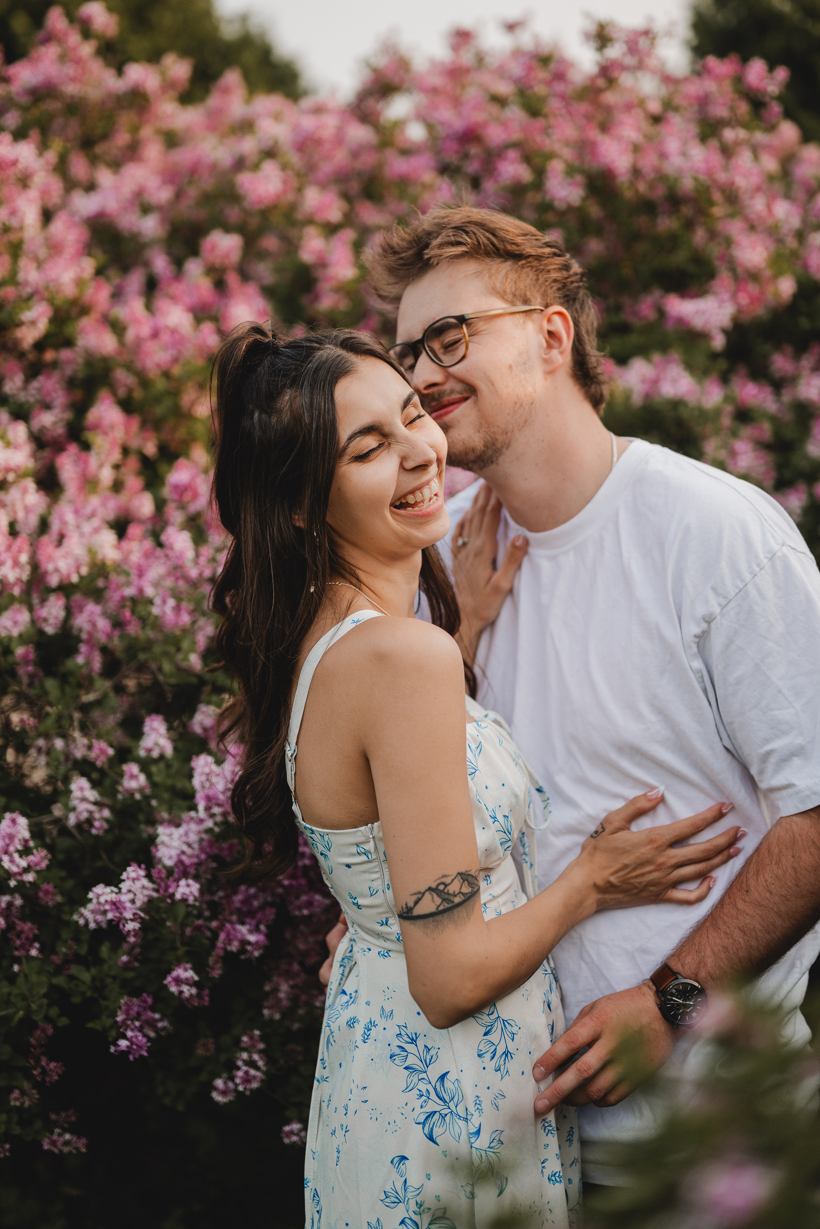 Guelph Arboretum Golden Hour Engagement Photography