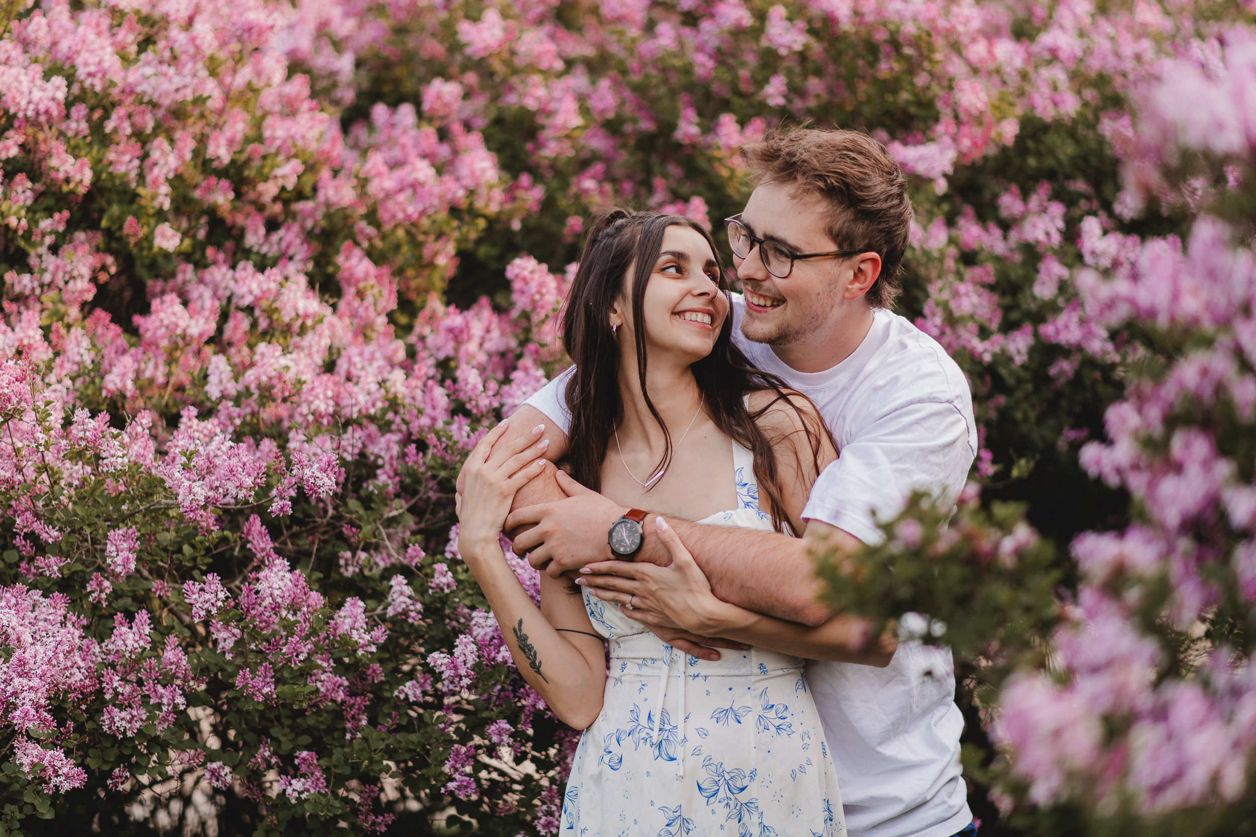 Guelph Arboretum Golden Hour Engagement Photography