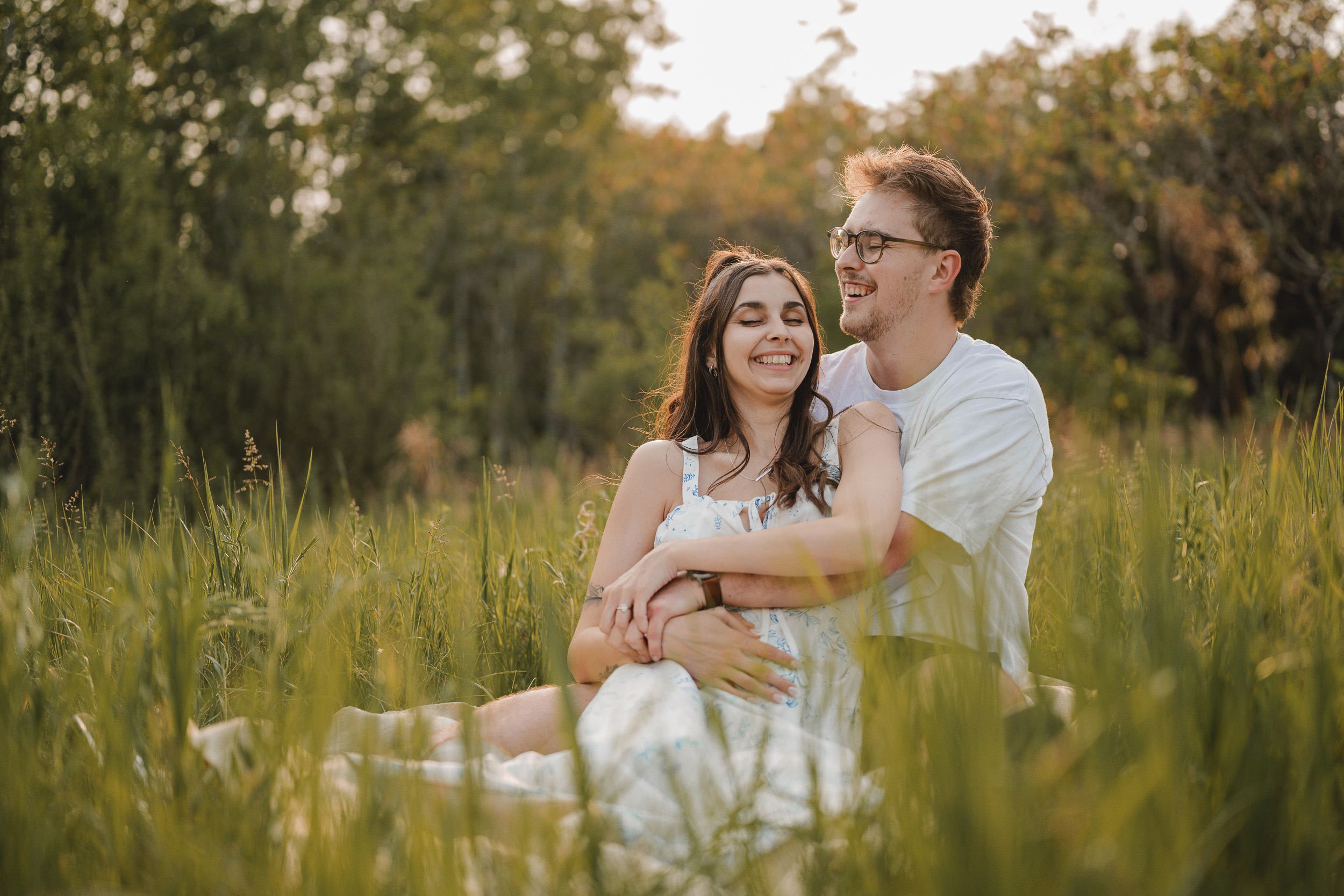 Guelph Arboretum Golden Hour Engagement Photography