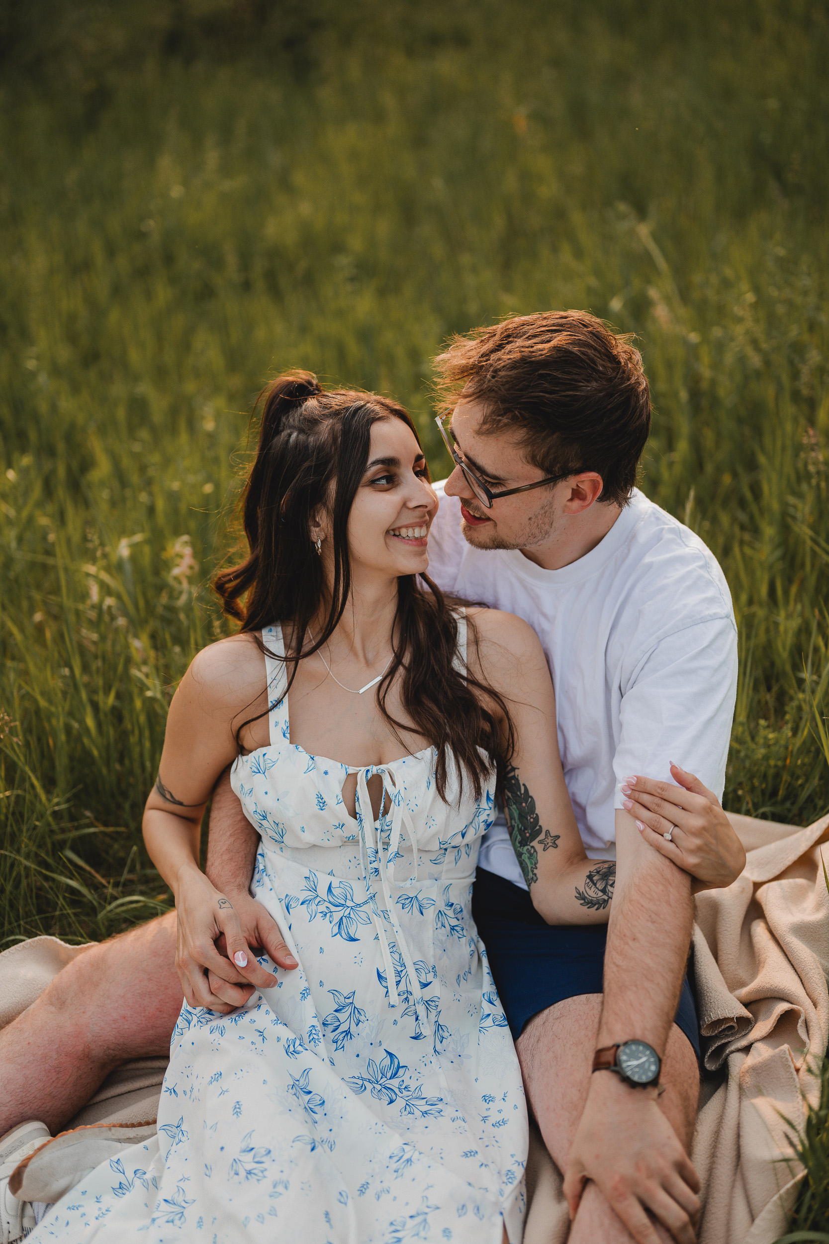 Guelph Arboretum Golden Hour Engagement Photography