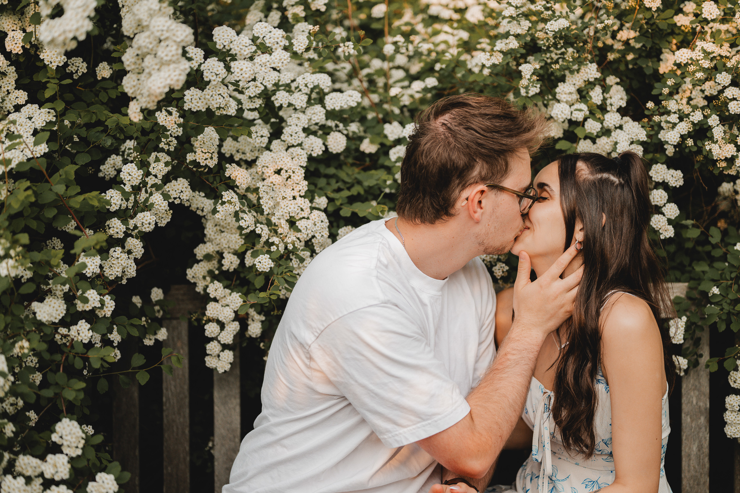 Guelph Arboretum Golden Hour Engagement Photography